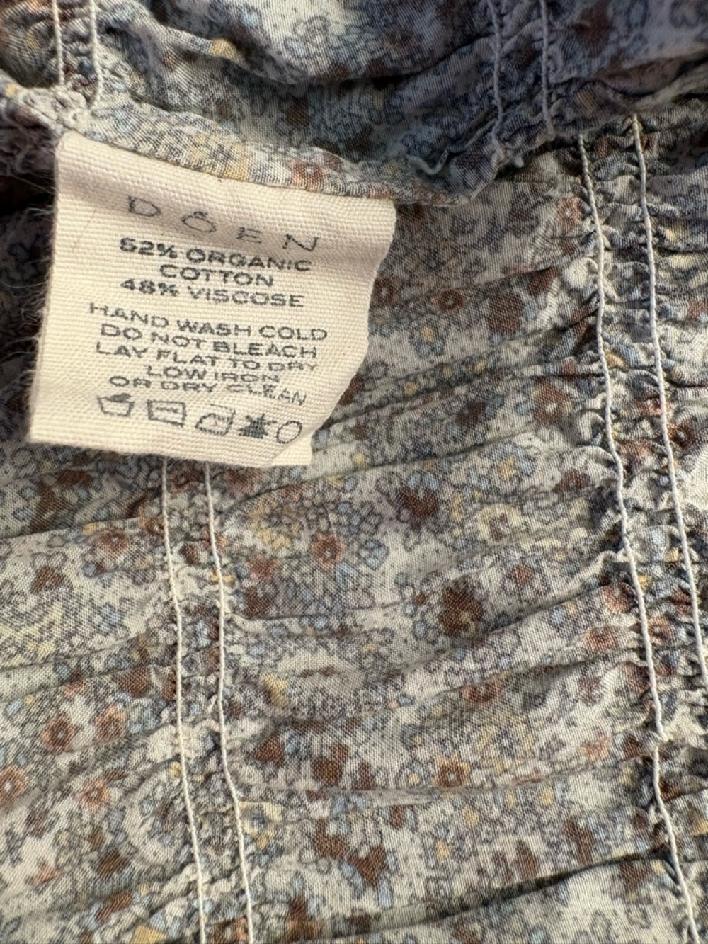 DÔEN LUCE TOP | Blue Tisbury Paisley | Size M - Picture 4 of 6